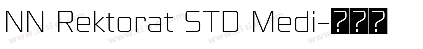 NN Rektorat STD Medi字体转换